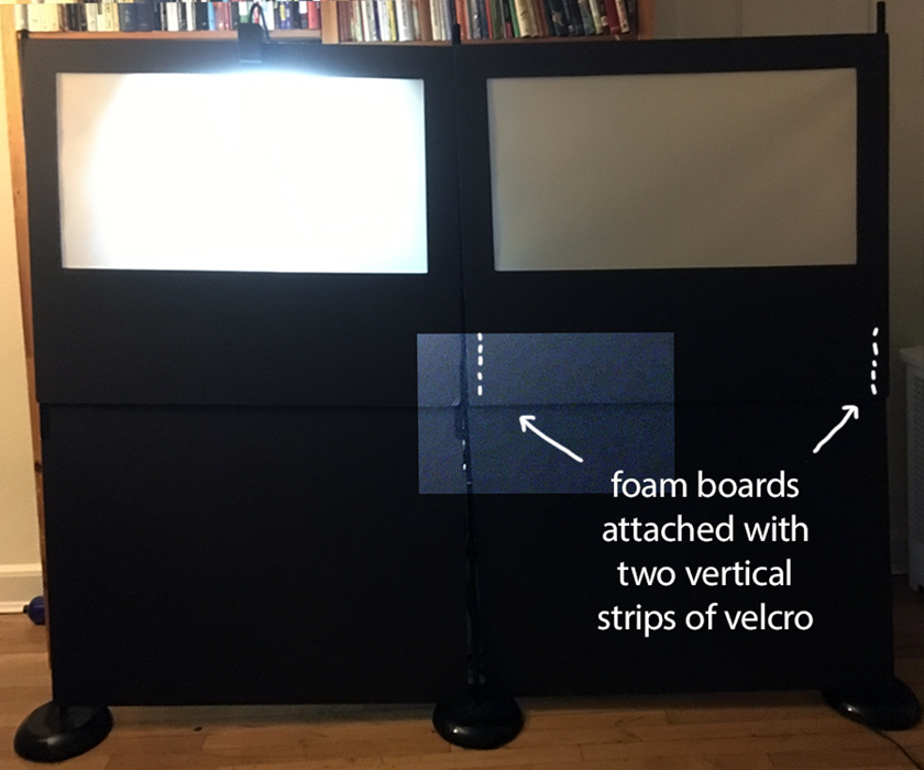 double foam board shadow puppetry screen