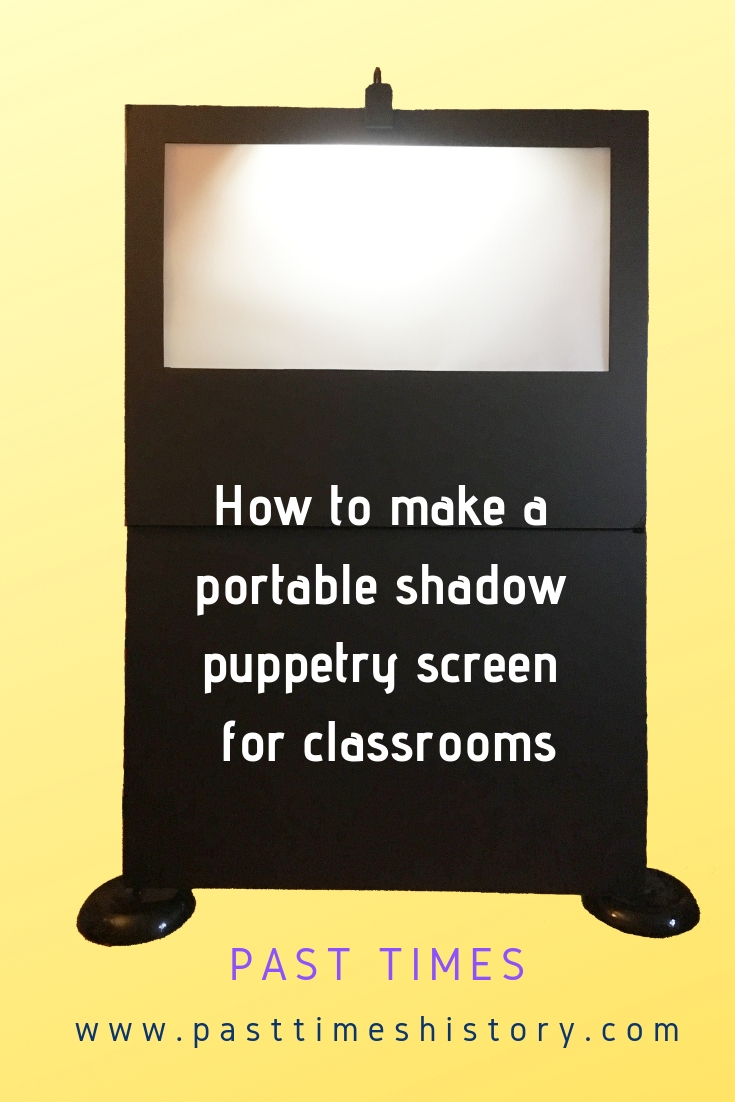 instructions how to make a portable shadow puppetry screen